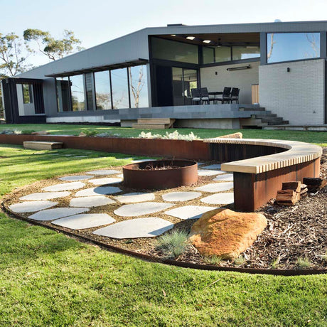 steel garden edging、corten steel edging、shapescaper、metal garden edging