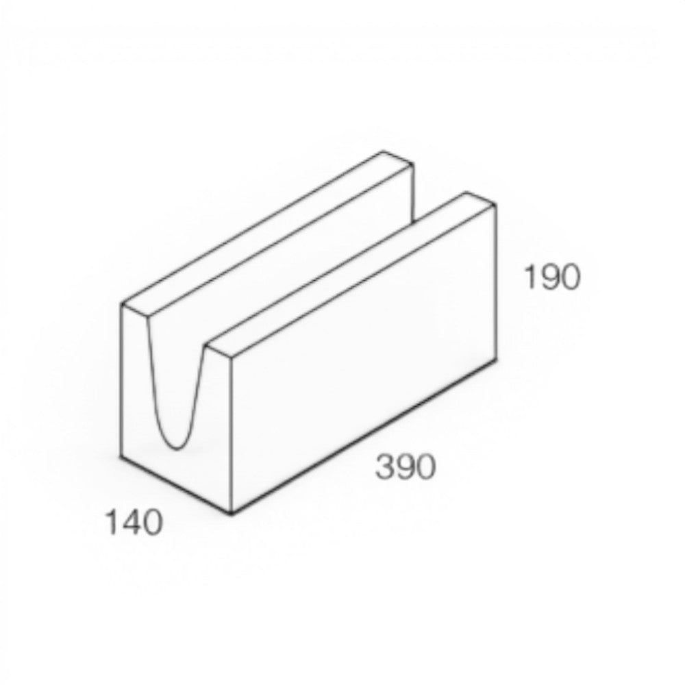 National Masonry 150 Series Concrete Grey Block