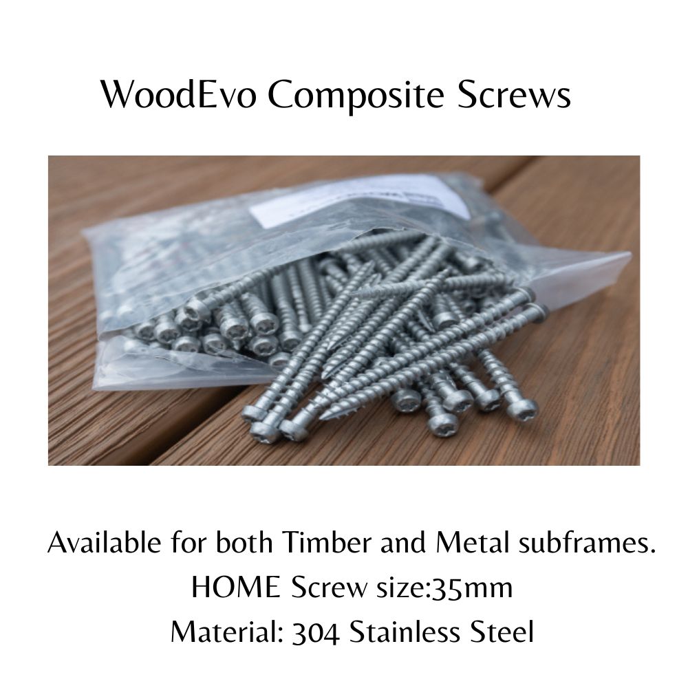 WoodEvo 3mm HOME composite decking Clips Box - BAL12.5, BAL19, BAL29 Certified