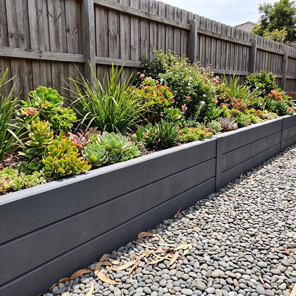 Concrete Sleepers Smooth Charcoal 200 x 80mm
