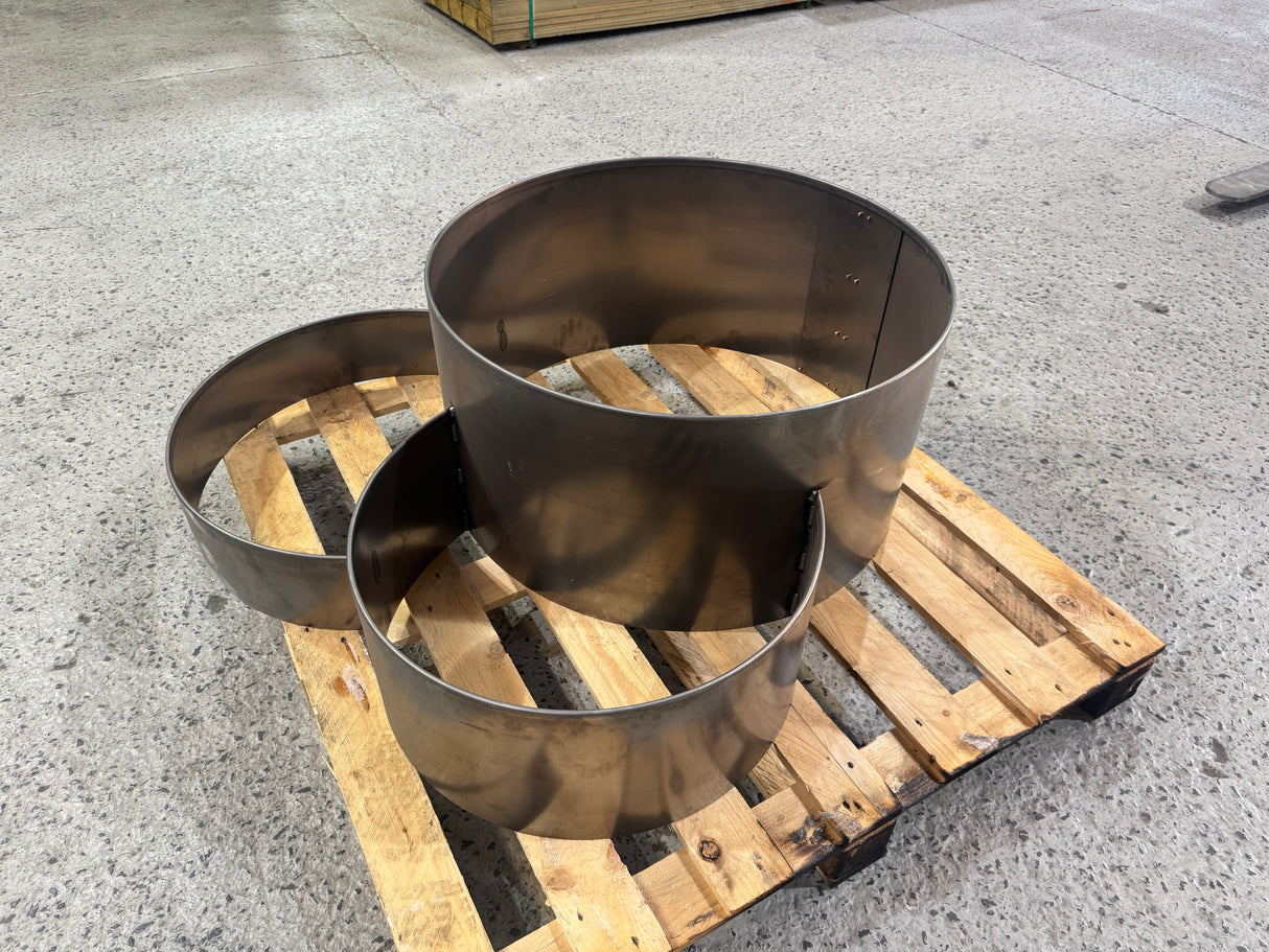 SHAPESCAPER® REDCOR Triple Ring Tiered Metal Garden Edging Planter Australian Made