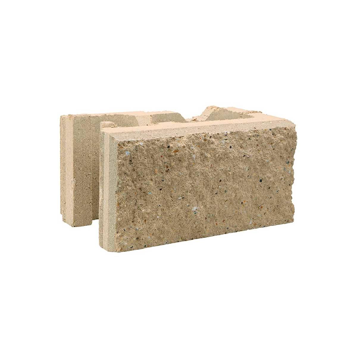 Adbri Masonry 390 x 200 x 215mm Charcoal Versawall Corner Block