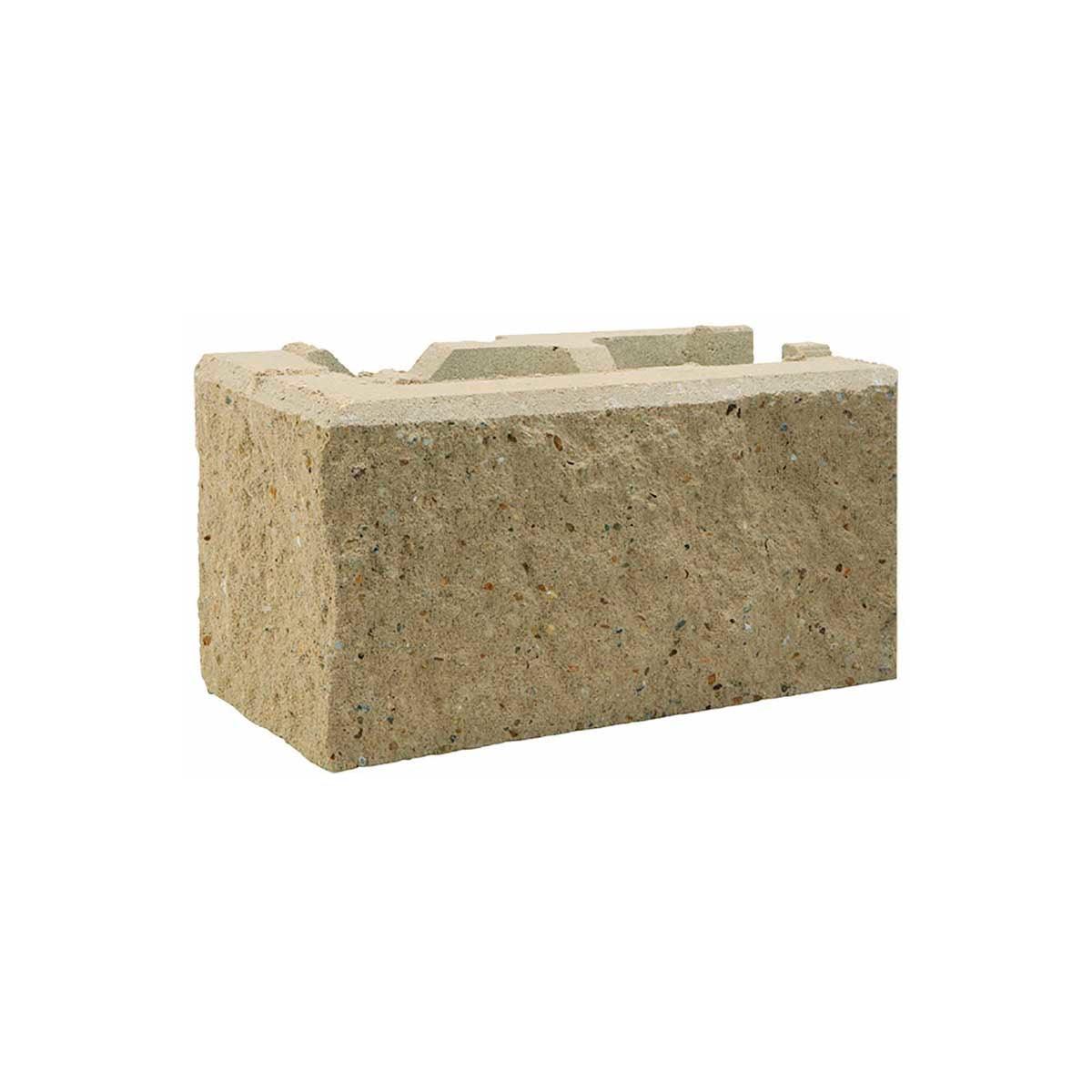 Adbri Masonry 390 x 200 x 215mm Charcoal Versawall Corner Block