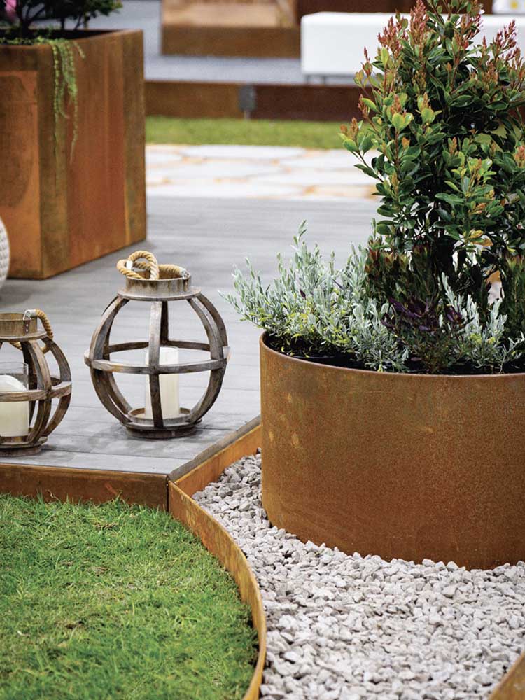 SHAPESCAPER® REDCOR® Round Steel Ring Garden Edging Australian Made