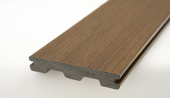 WoodEvo HOME Composite Grooved Decking Board 138mm x 23mm x 5.4m