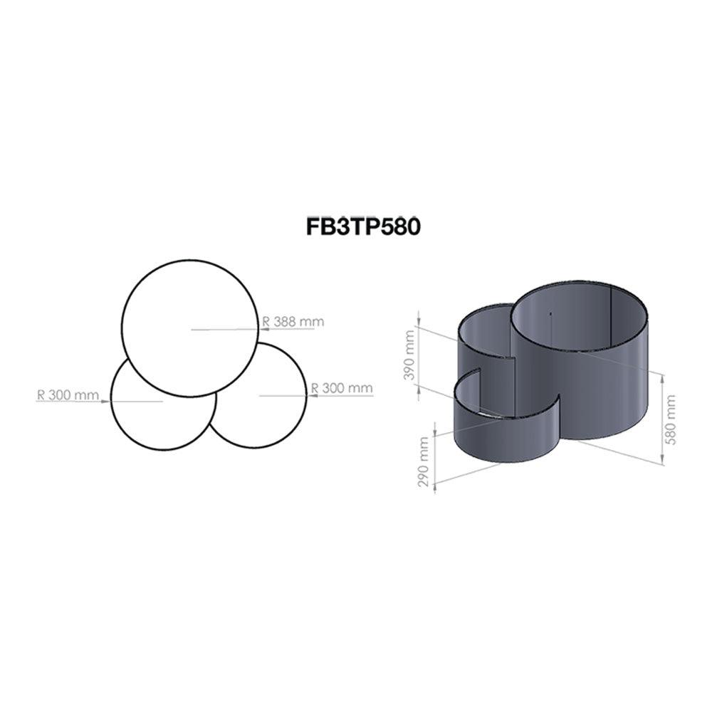 FormBoss® Three Tiered Planters – Durable Redcor® Metal Garden Edging