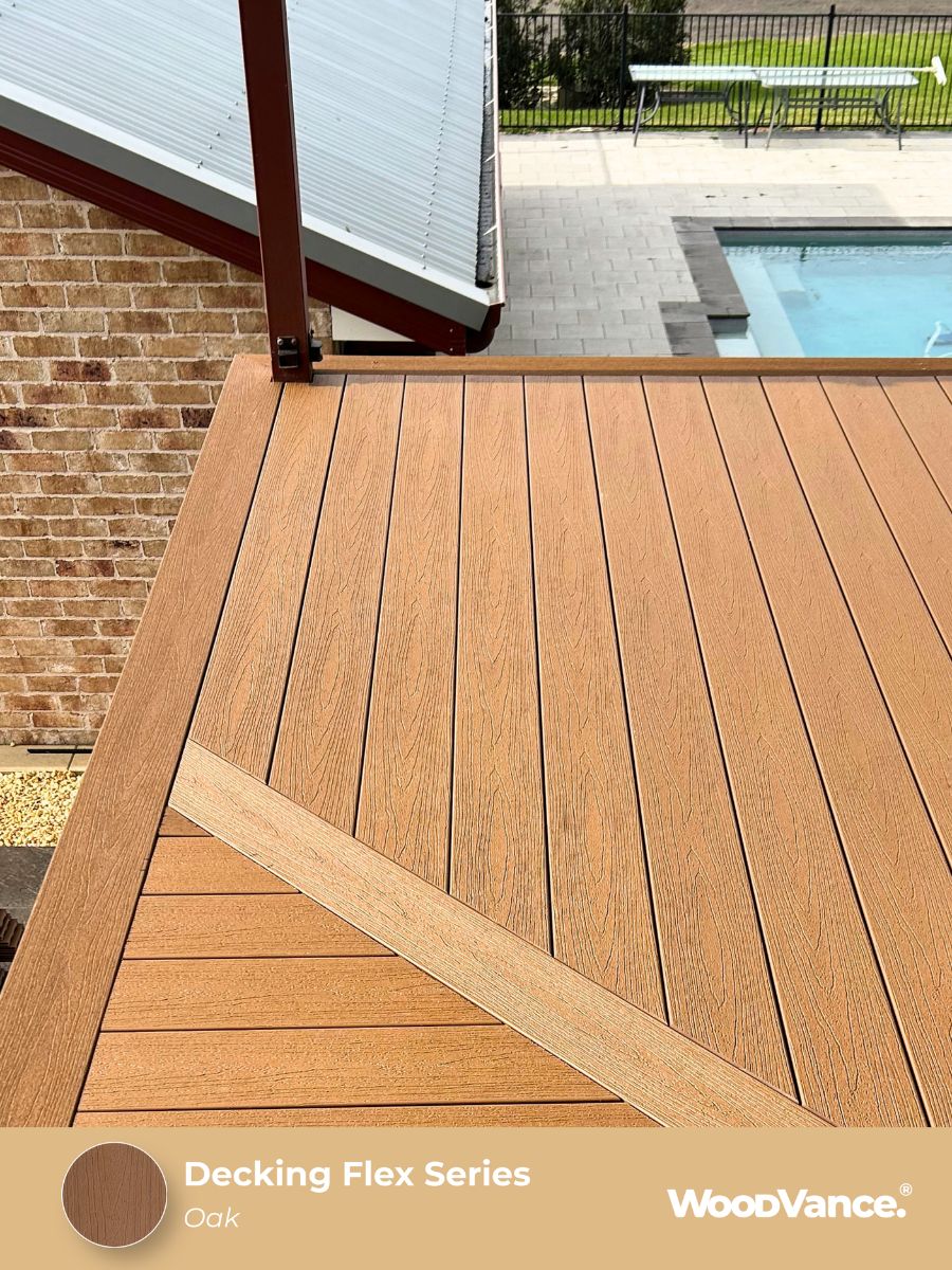 WoodVance Flex Series Composite Decking Board 5400 x 140 x 23mm