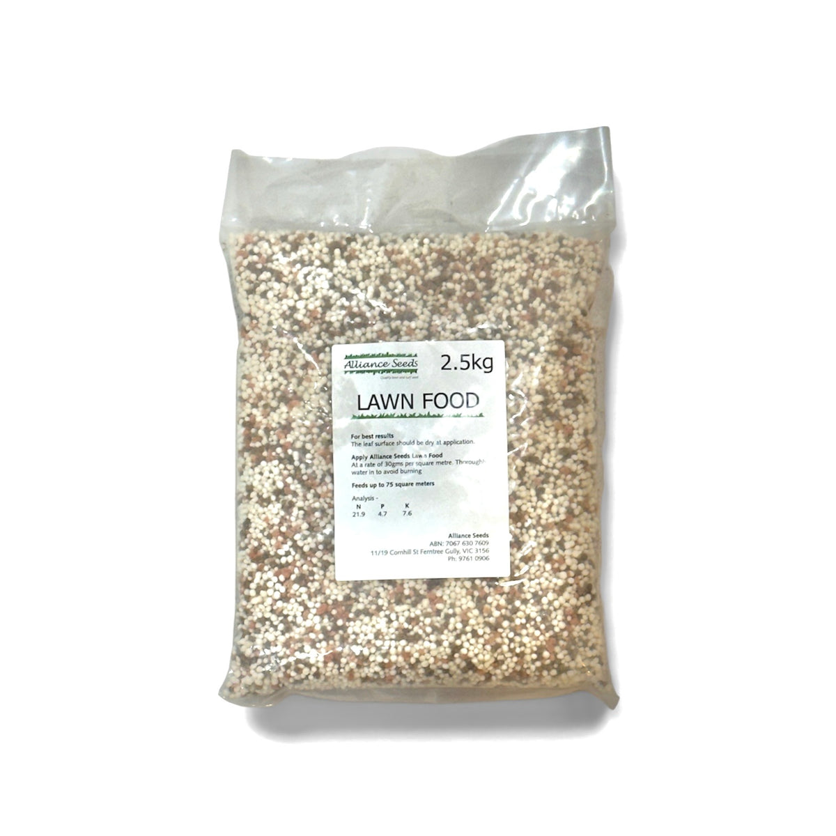 Alliance Seeds Lawn Food granular lawn fertiliser bag