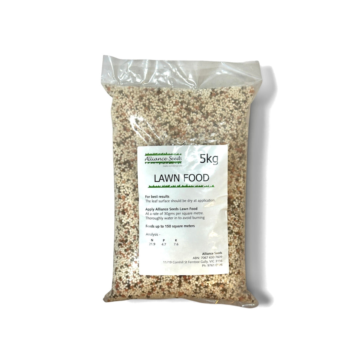 Alliance Seeds Lawn Food granular lawn fertiliser bag