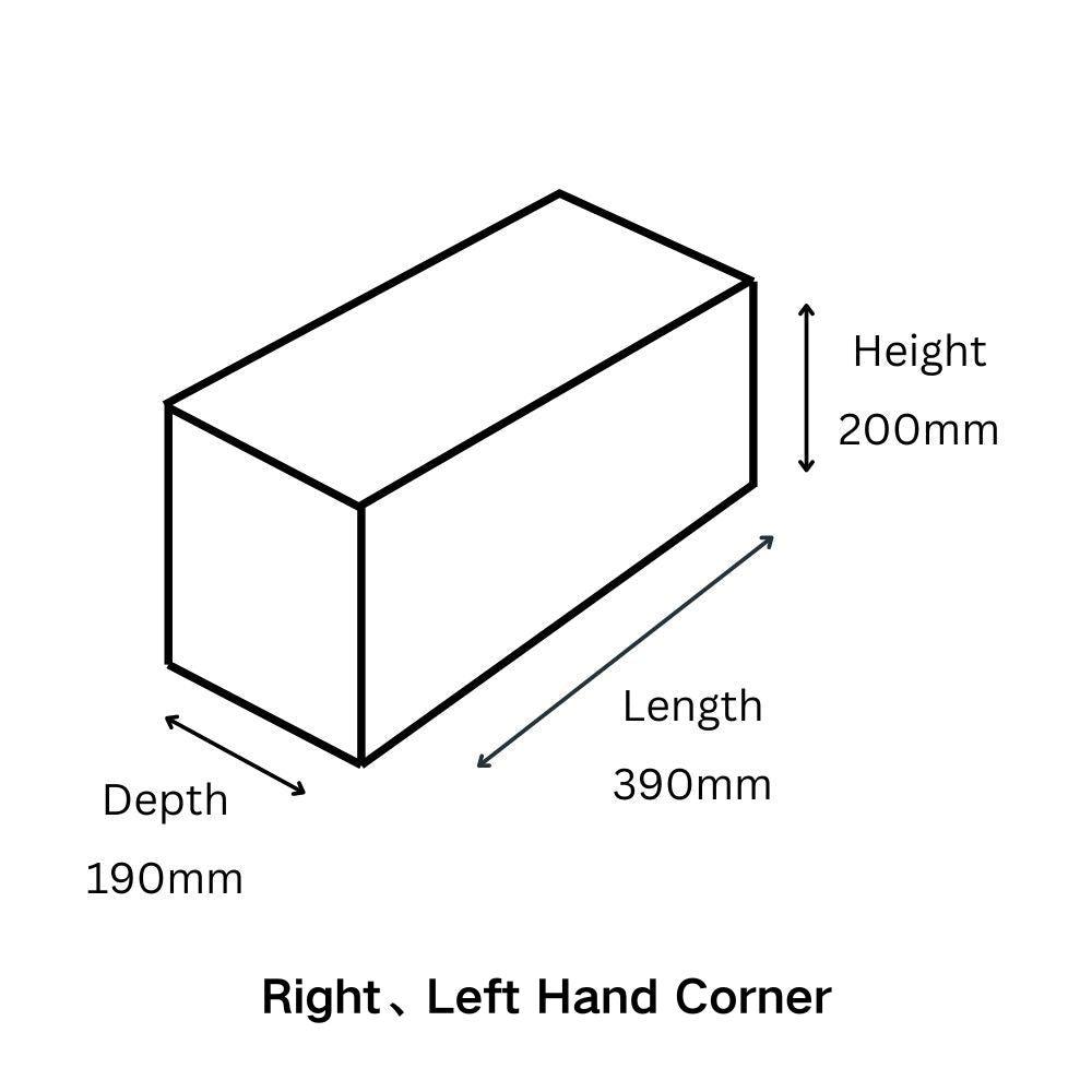 Versaloc Interlocking Blocks 200mm Right | Left Hand Corner – Versatile Masonry Blocks for Modern Retaining Walls and Landscaping