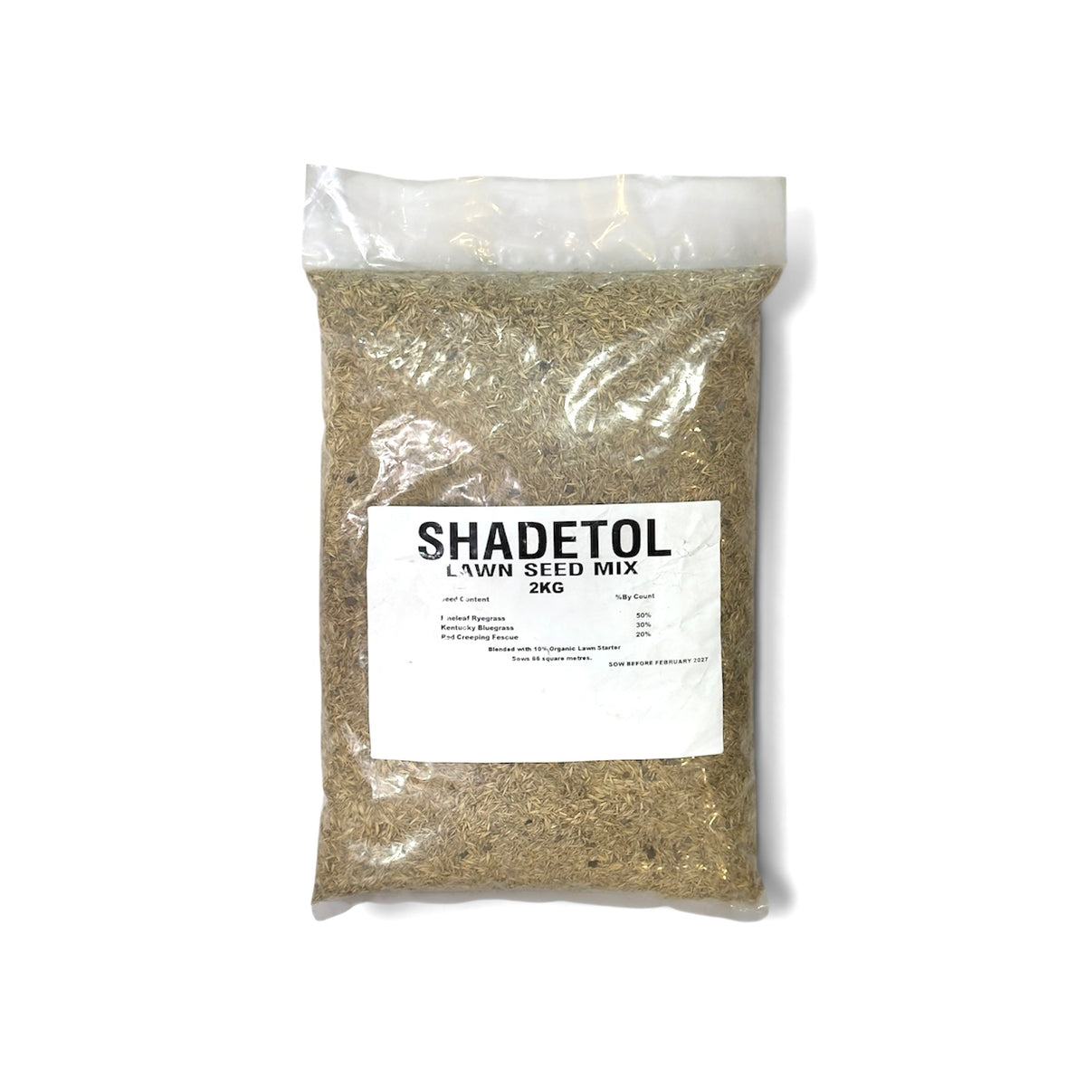 Shadetol shade-tolerant lawn seed mix 2kg bag