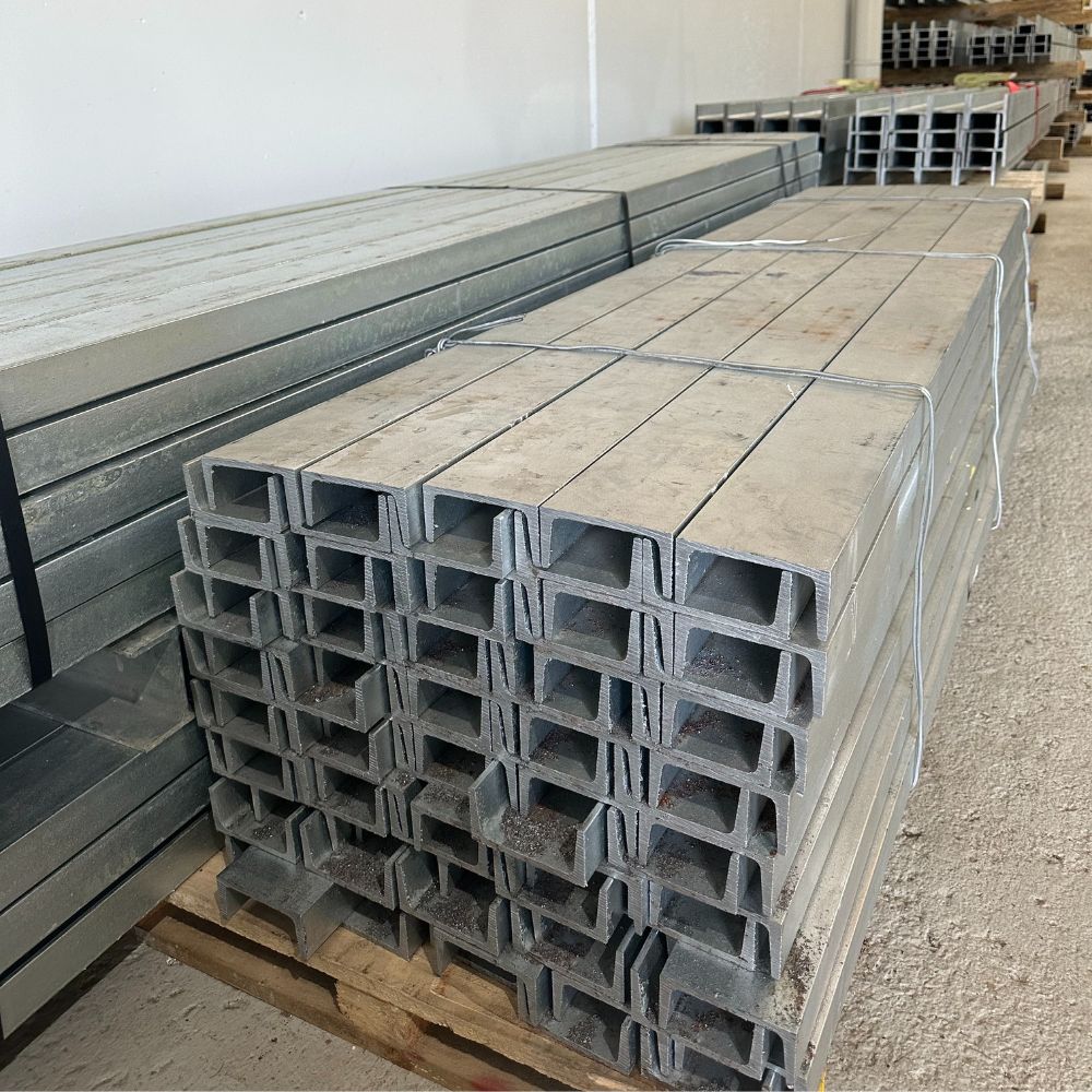 Retaining Wall Steel C Section 100PFC - Heavy Duty Galvanised C Channel for Retaining Walls and Landscaping