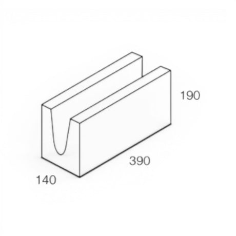 National Masonry 150 Series Concrete Grey Block