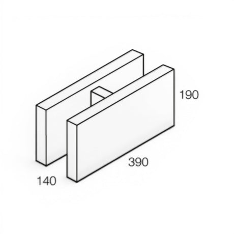 National Masonry 150 Series Concrete Grey Block
