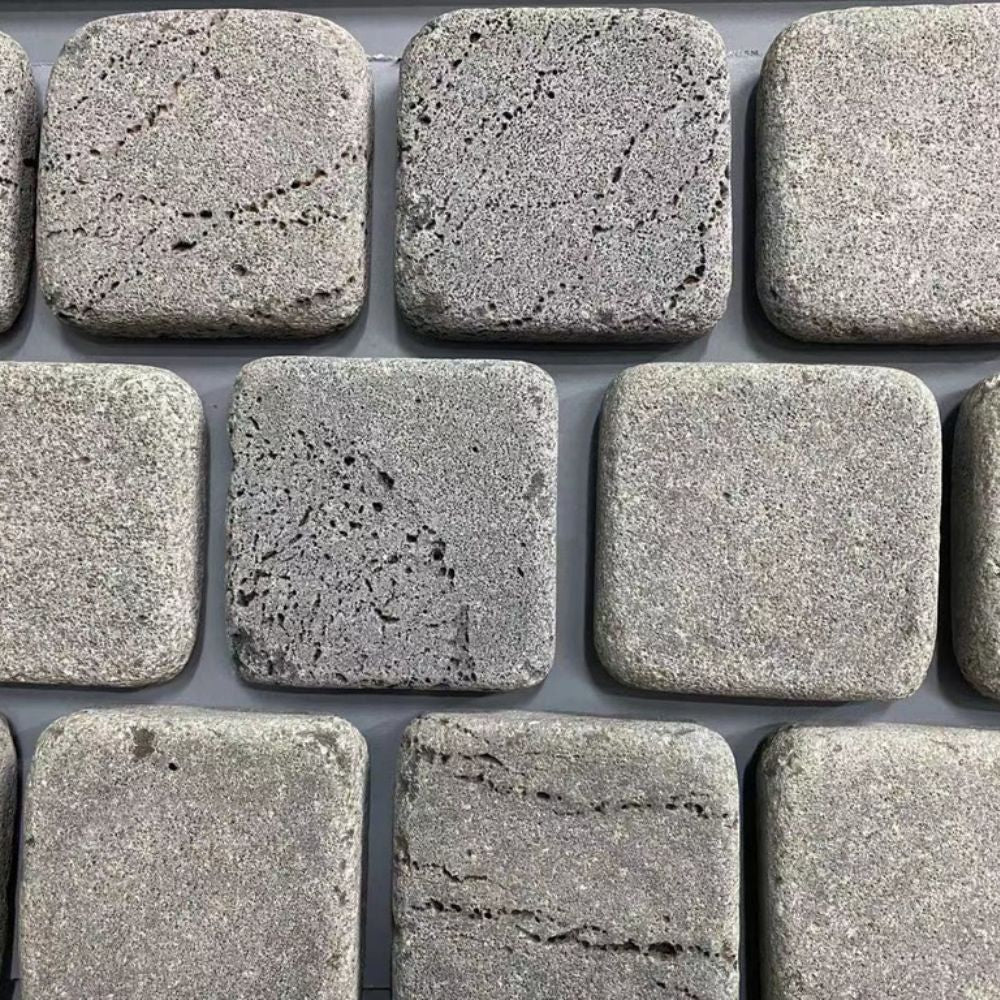 Bluestone Antline Tumbled Cobbles Sawn/m²