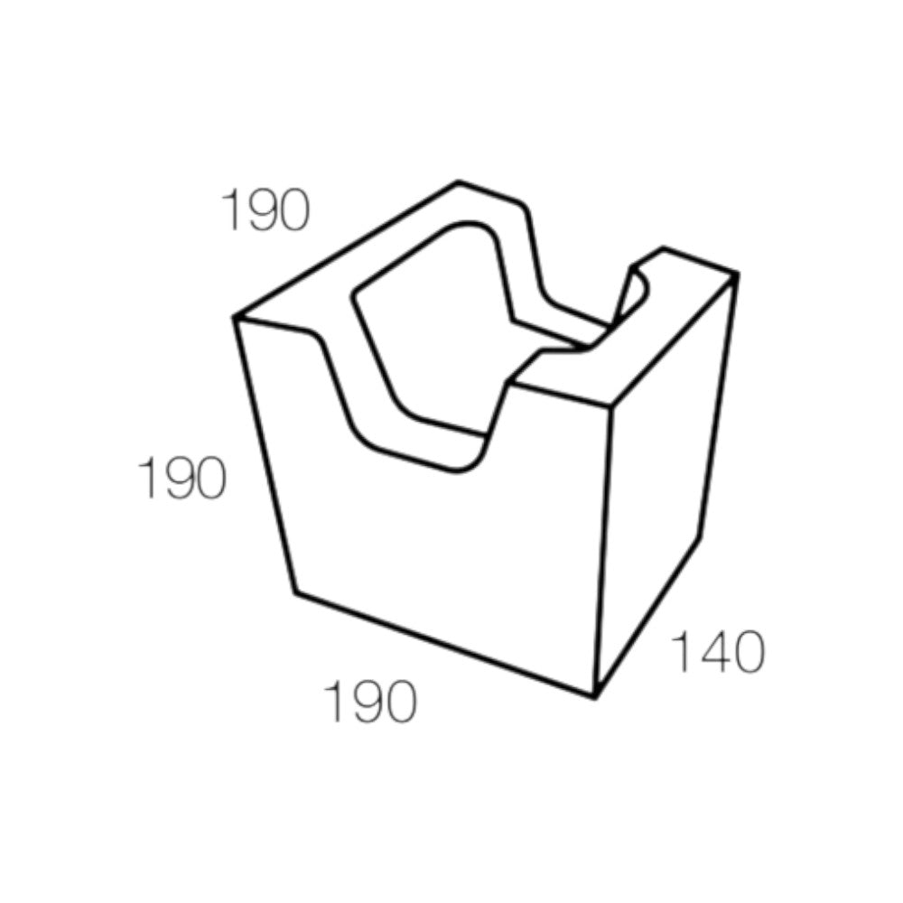 200 Series Concrete Grey Block