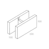 National Masonry 20.48AG 200 Series H Block Concrete Block 390x190x190mm