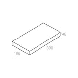National Masonry 50.31AG 200 Series Capping Tile Concrete Block 390x40x190mm