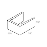 National Masonry 30.18 Deep Lintel 300 Series  Concrete Grey Block 