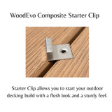 WoodEvo 3mm HOME composite decking Clips Box - BAL12.5, BAL19, BAL29 Certified
