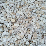 50mm White Ice/m³ - Premium Decorative Marble Landscape Pebbles for Gardens and Paths