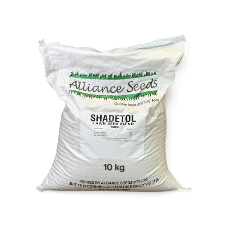 Alliance Seeds Shadetol shade-tolerant lawn seed blend 10kg bag