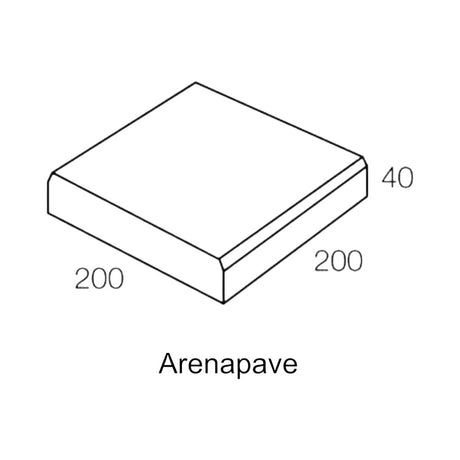 National Masonry Arenapave 200x200 Charcoal concrete paver garden path Melbourne