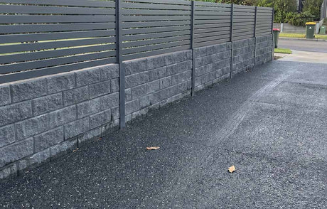 Concrete Sleepers Blockface Charcoal 200 x 100 mm