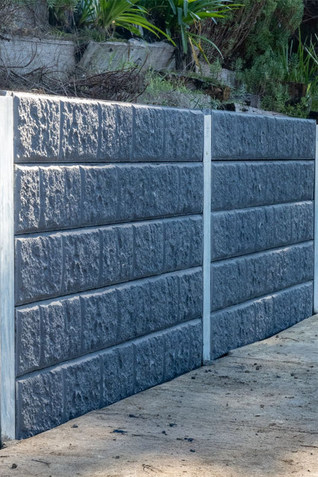 Concrete Sleepers Blockface Charcoal 200 x 80mm