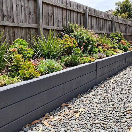 Concrete Sleepers Smooth Charcoal 200 x 80mm