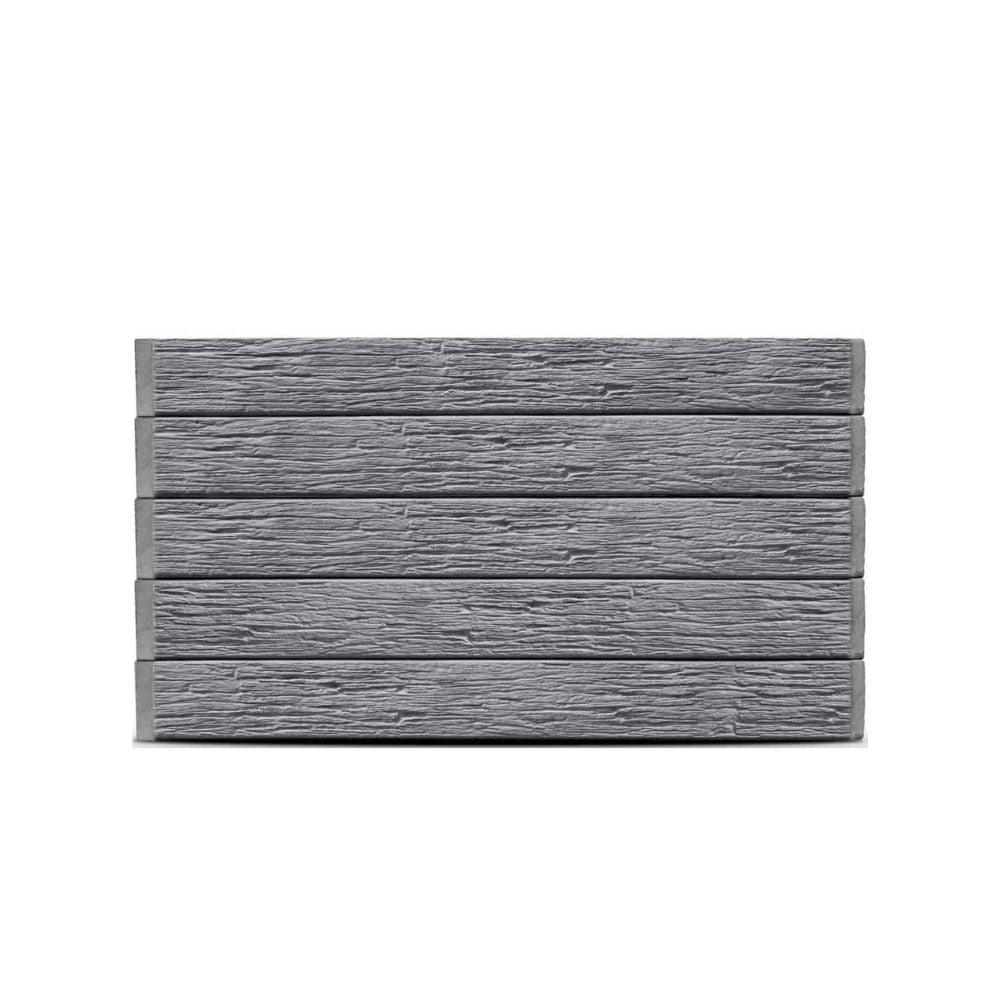 Concrete Sleepers Woodgrain Charcoal 200 x 80mm