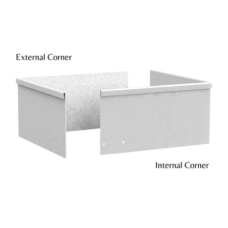 SHAPESCAPER® GALVABOND® Pre-Made Metal Garden Edging Corners