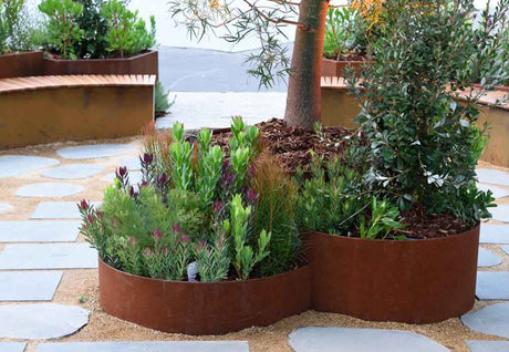 steel garden edging、corten steel edging、shapescaper、metal garden edging