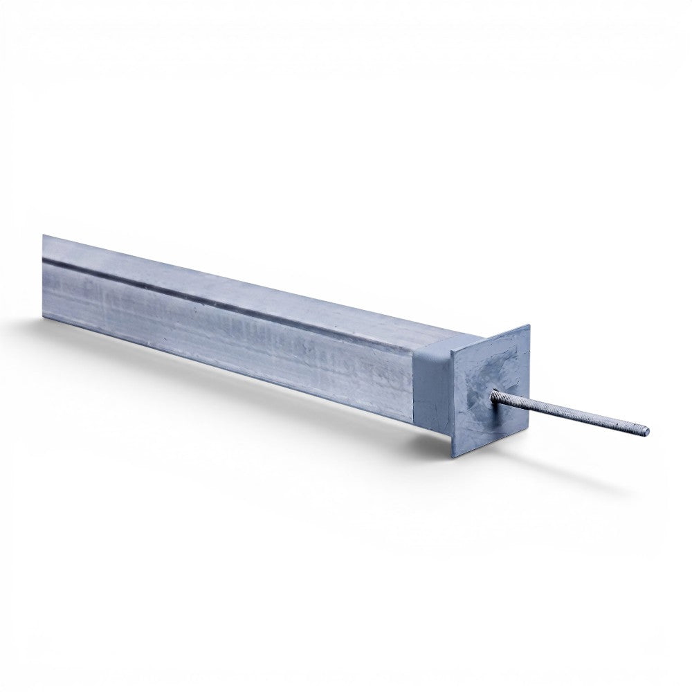 Threaded Galvanised Steel Stump 1.9~3.0m x 75mm x 75mm