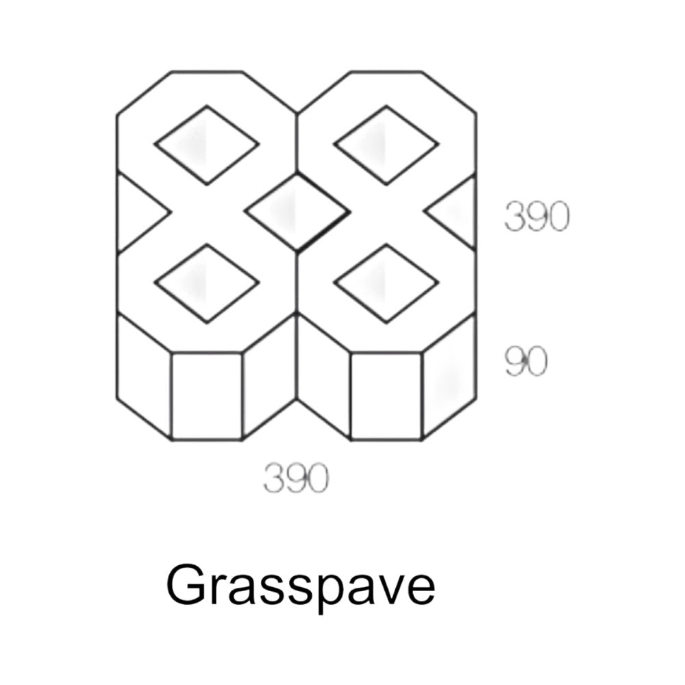 National Masonry Grasspave permeable concrete paver grass driveway erosion control Melbourne