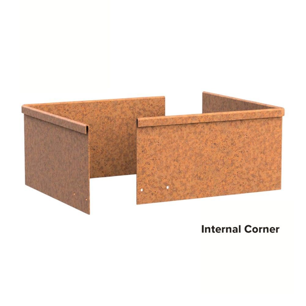 SHAPESCAPER® REDCOR Pre-Made Metal Garden Edging Corners