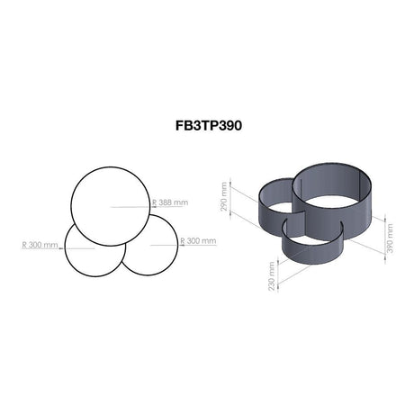 FormBoss® Three Tiered Planters – Durable Redcor® Metal Garden Edging