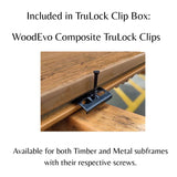 WoodEvo 5mm TruLock Compost Decking Clips Box - Universal Advanced Locking System