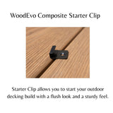 WoodEvo 5mm Universal Compost Decking Clips Box - For HOME &ADVANCED140 Series