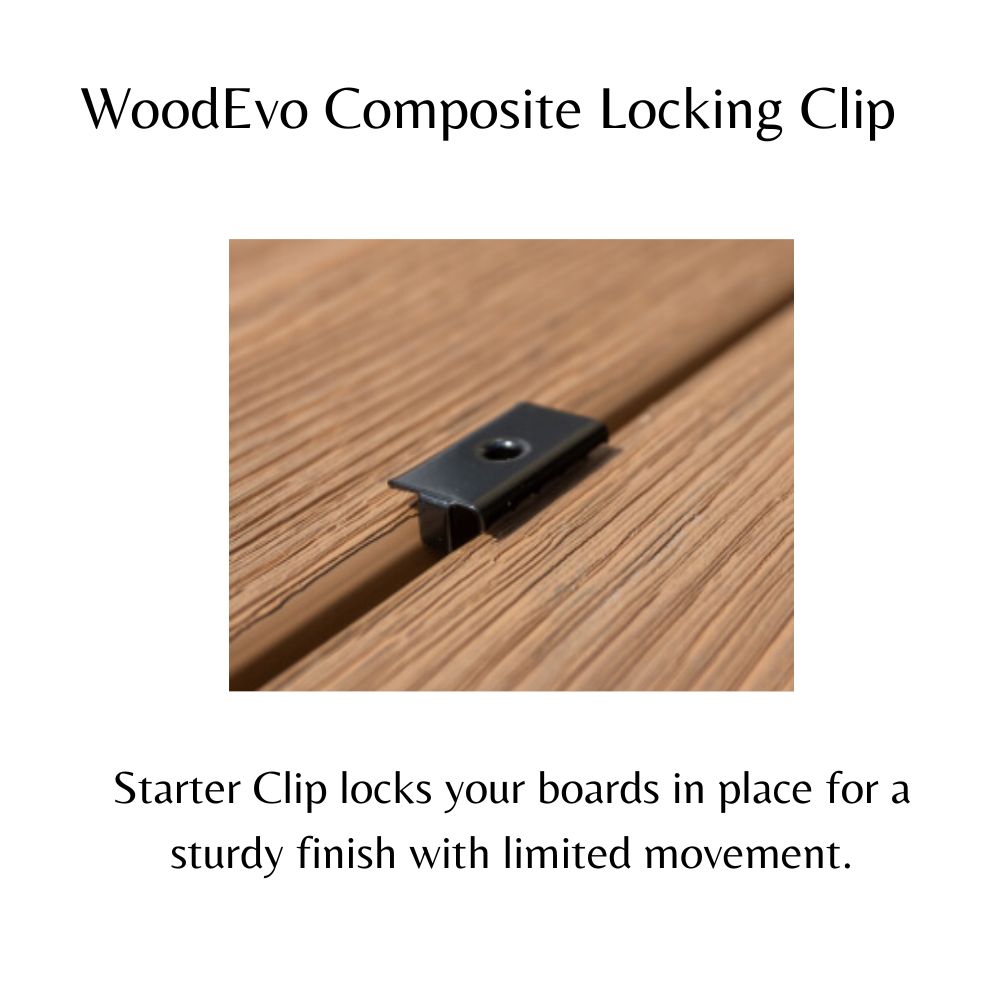 WoodEvo 5mm Universal Compost Decking Clips Box - For HOME &ADVANCED140 Series