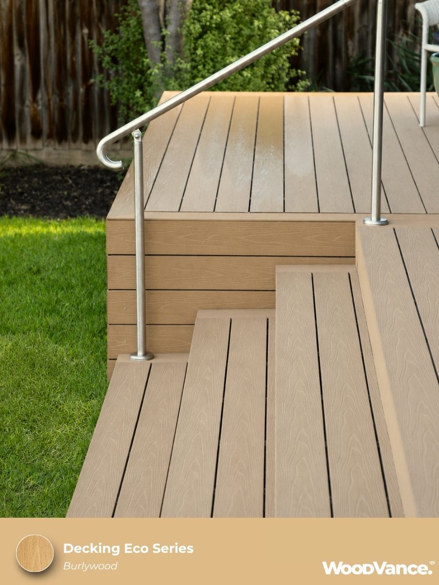WoodVance Eco Series Dual-Tone Composite Decking Board 5400 x 138 x 23mm