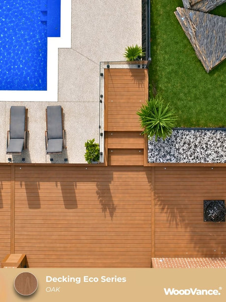 WoodVance Eco Series Dual-Tone Composite Decking Board 5400 x 138 x 23mm
