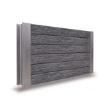 Concrete Sleepers Woodgrain Charcoal 200 x 80mm