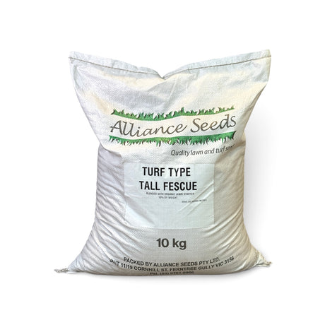 Alliance Seeds turf type tall fescue lawn seed 10kg bag