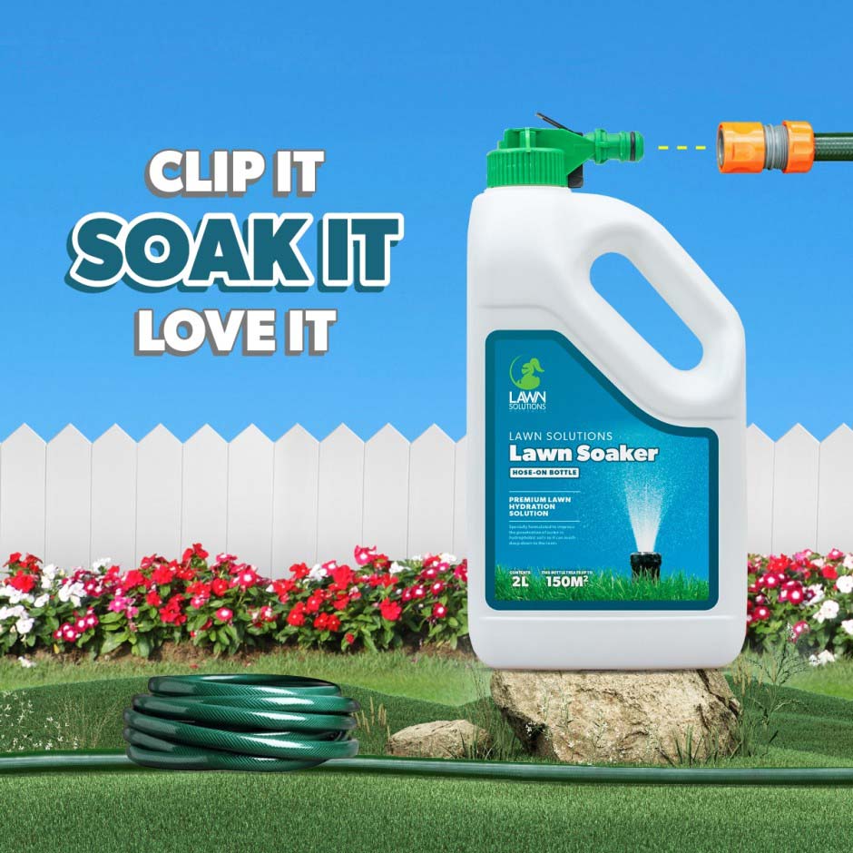 Lawn Solutions Soaker 2L Ready-To-Use Soil Wetter - Premium Hydration Solution for Water Repellent Soils