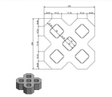 NEW National Masonry Grasspave 250 x 250 x 90mm Grasspaver