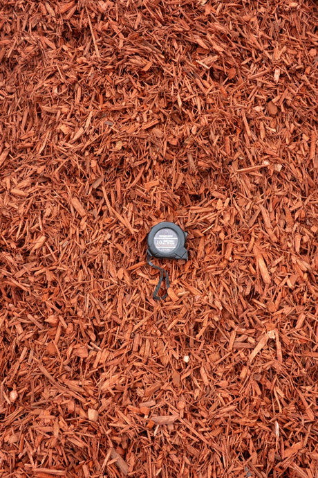 thin red mulch